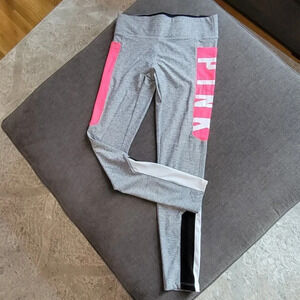 Pink Victoria Secret Women's Gray ultimate Breathable Legging sz Medium